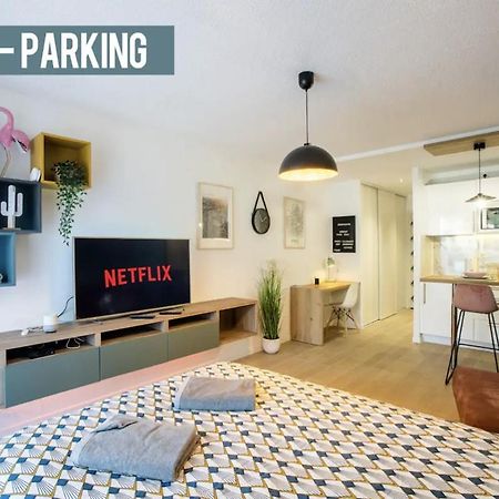 Studio Terrasse & Parking Gratuit En Residence Nîmes Extérieur photo