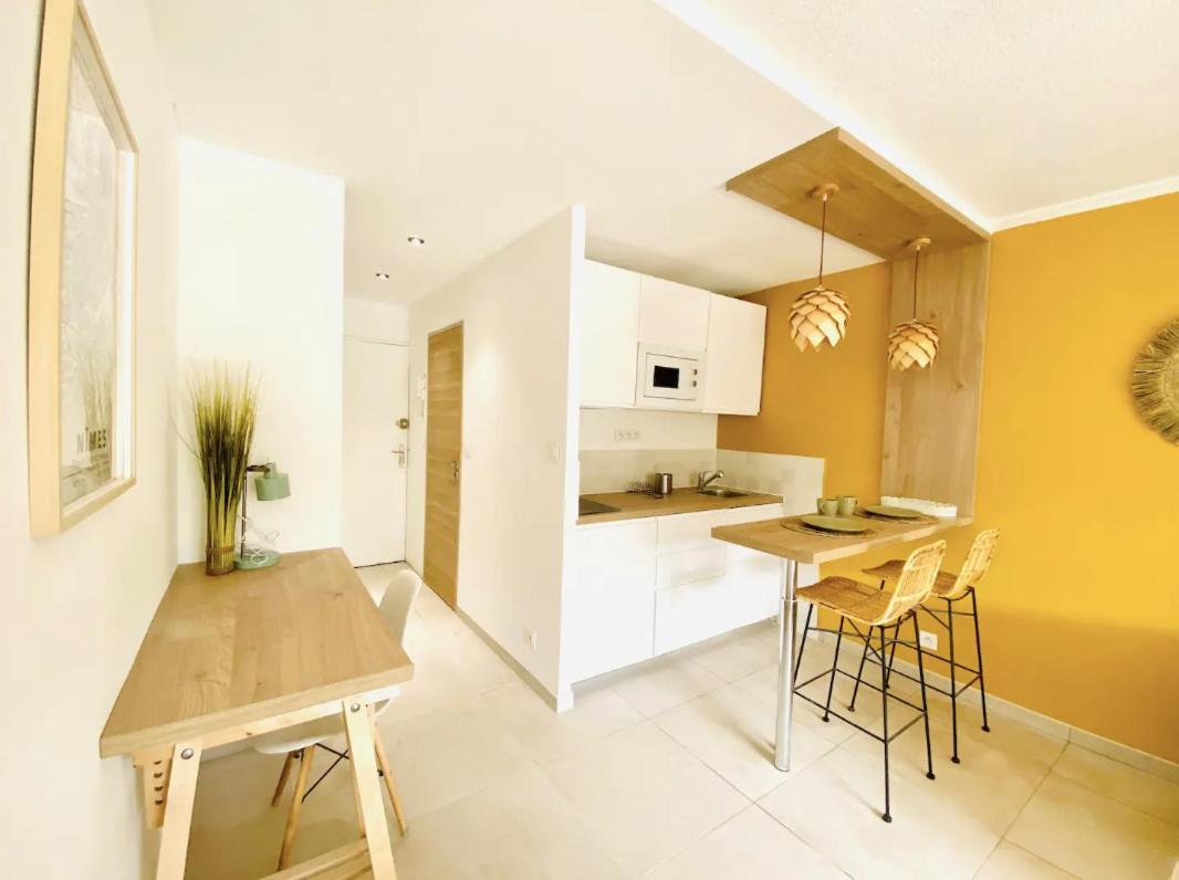 Studio Terrasse & Parking Gratuit En Residence Nîmes Extérieur photo